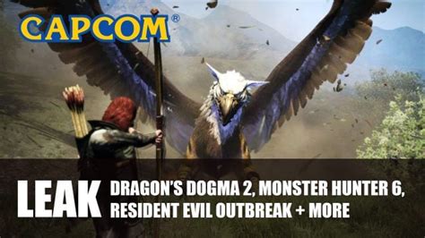 monster hunter 6 leak|Capcom Leaks Reveals Dragons Dogma 2, Monster。